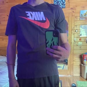 warm grey nike T-shirt